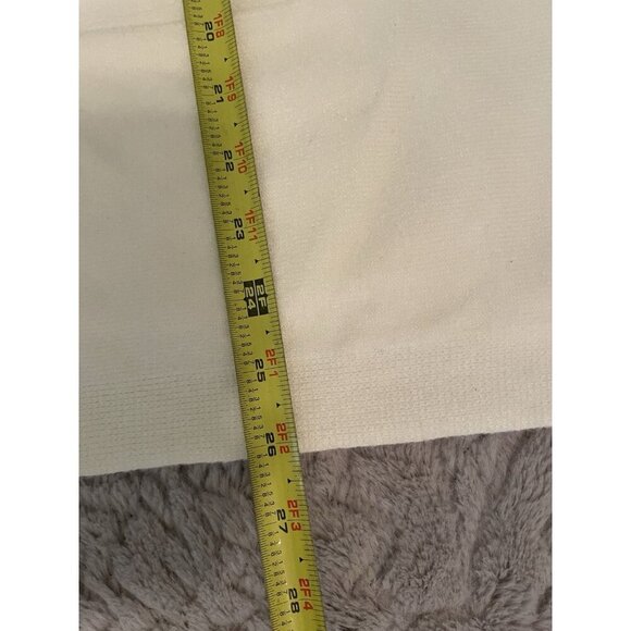 Alya Women’s Cream Mock Neck Poncho Sweater S/M Soft Knit Oversized with Pockets - Picture 9 of 10